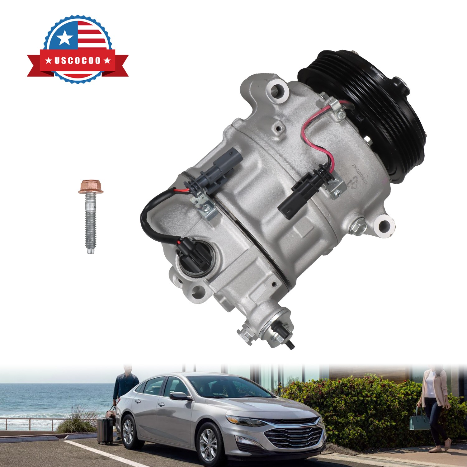 High Quality A/C Compressor w/ Clutch for Chevy Malibu 2.0L 2017-2022