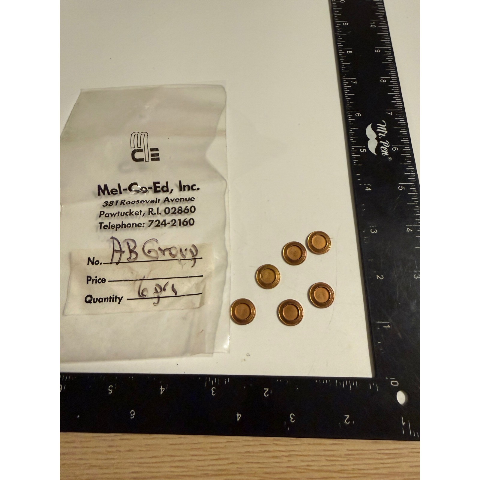 Vintage Mel-Co-Ed Copper Tone Round Jewelry Blanks Findings 6 Piece Set AB Group Vintage Mel-Co-Ed Copper Tone Round Jewelry Blanks Findings 6 Piece Set AB Group