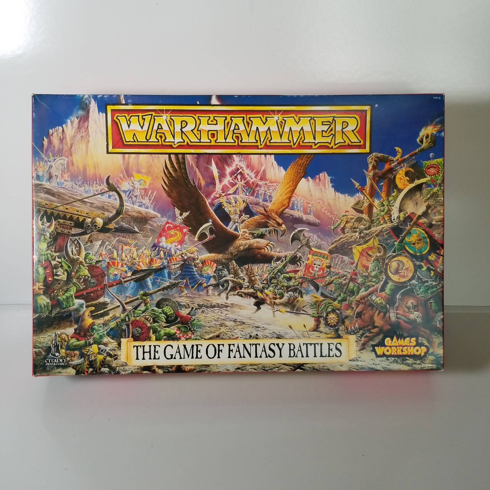 GW, WARHAMMER: The Game of Fantasy Battles 4th Ed. Box Set, Incomplete 1992 GW, WARHAMMER: The Game of Fantasy Battles 4th Ed. Box Set, Incomplete 1992