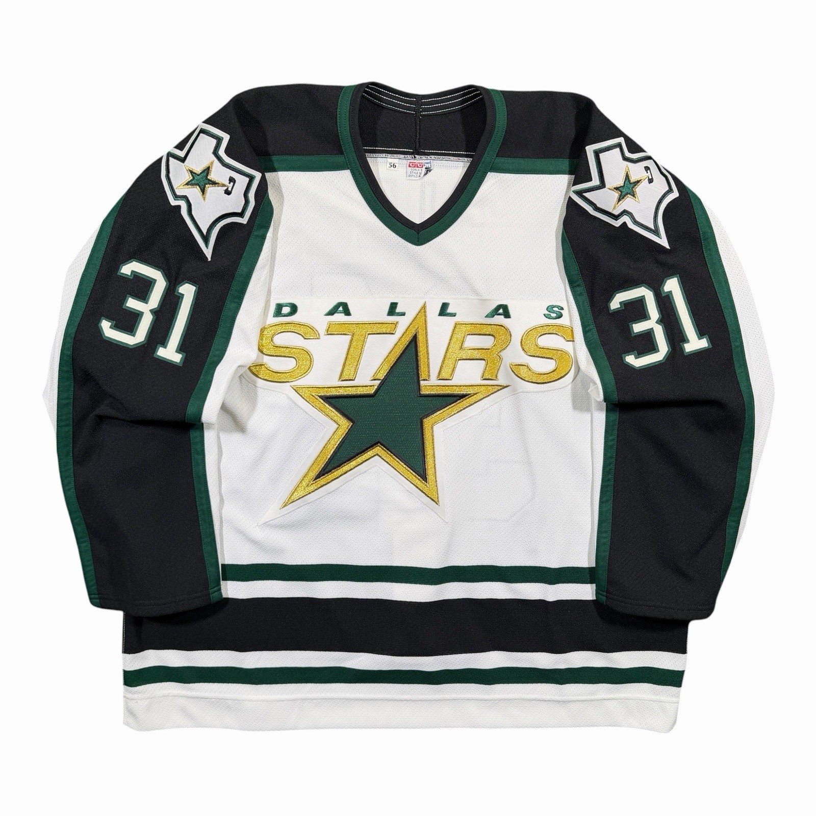Mike Bales Dallas Stars 1998/99 Game Issued CCM NHL Jersey - 58G
