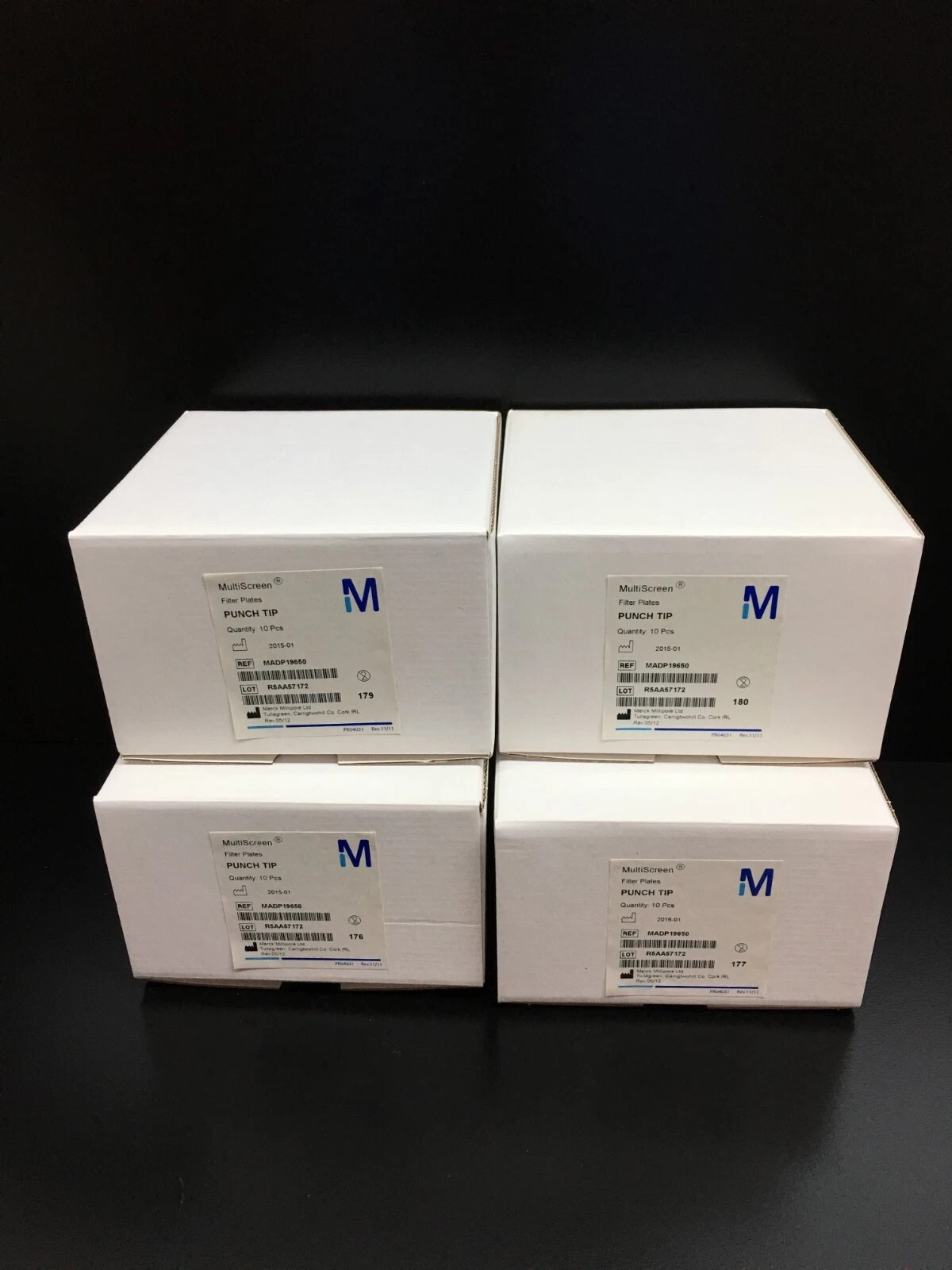 Millipore REF MADP19650 MultiScreen Filter Plates Punch Tip 96 Well Lot 4 Packs Millipore REF MADP19650 MultiScreen Filter Plates Punch Tip 96 Well Lot 4 Packs