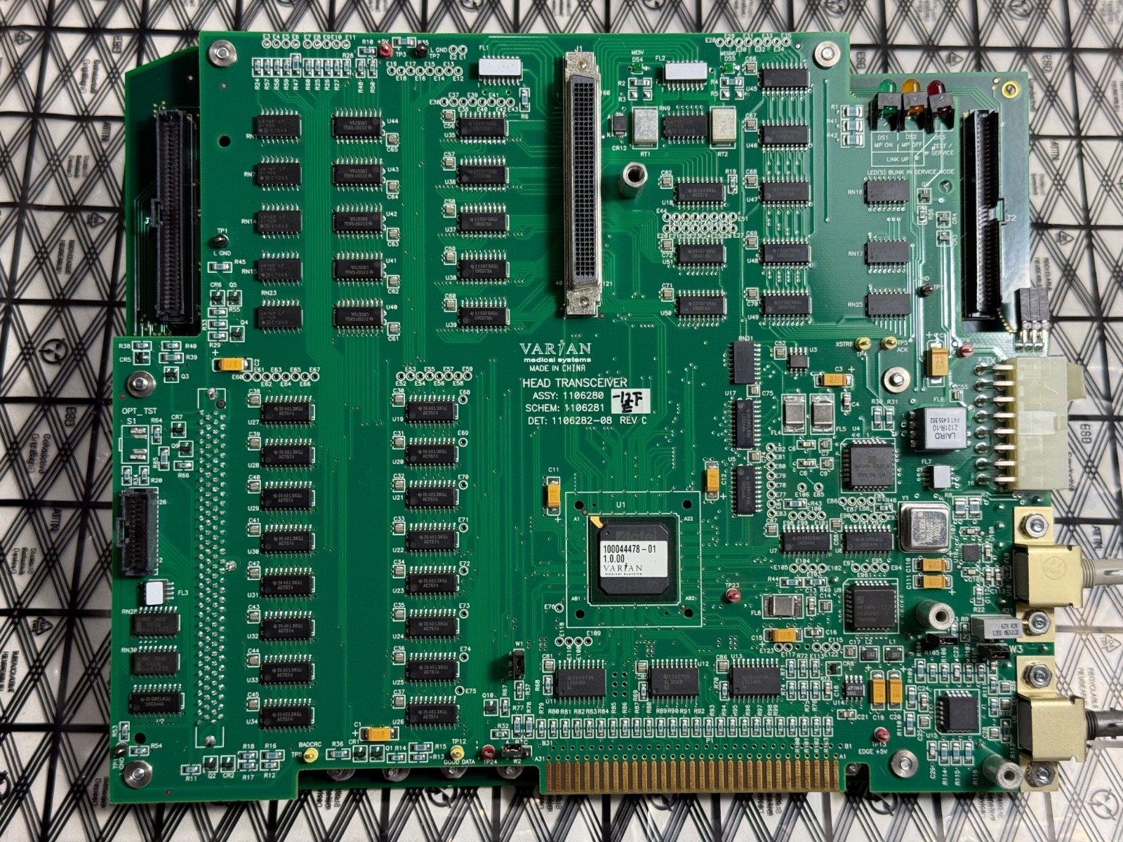 Varian 110628012 Head Transceiver Board w/ 110527511 PCB Motor Driver Board Varian 110628012 Head Transceiver Board w/ 110527511 PCB Motor Driver Board