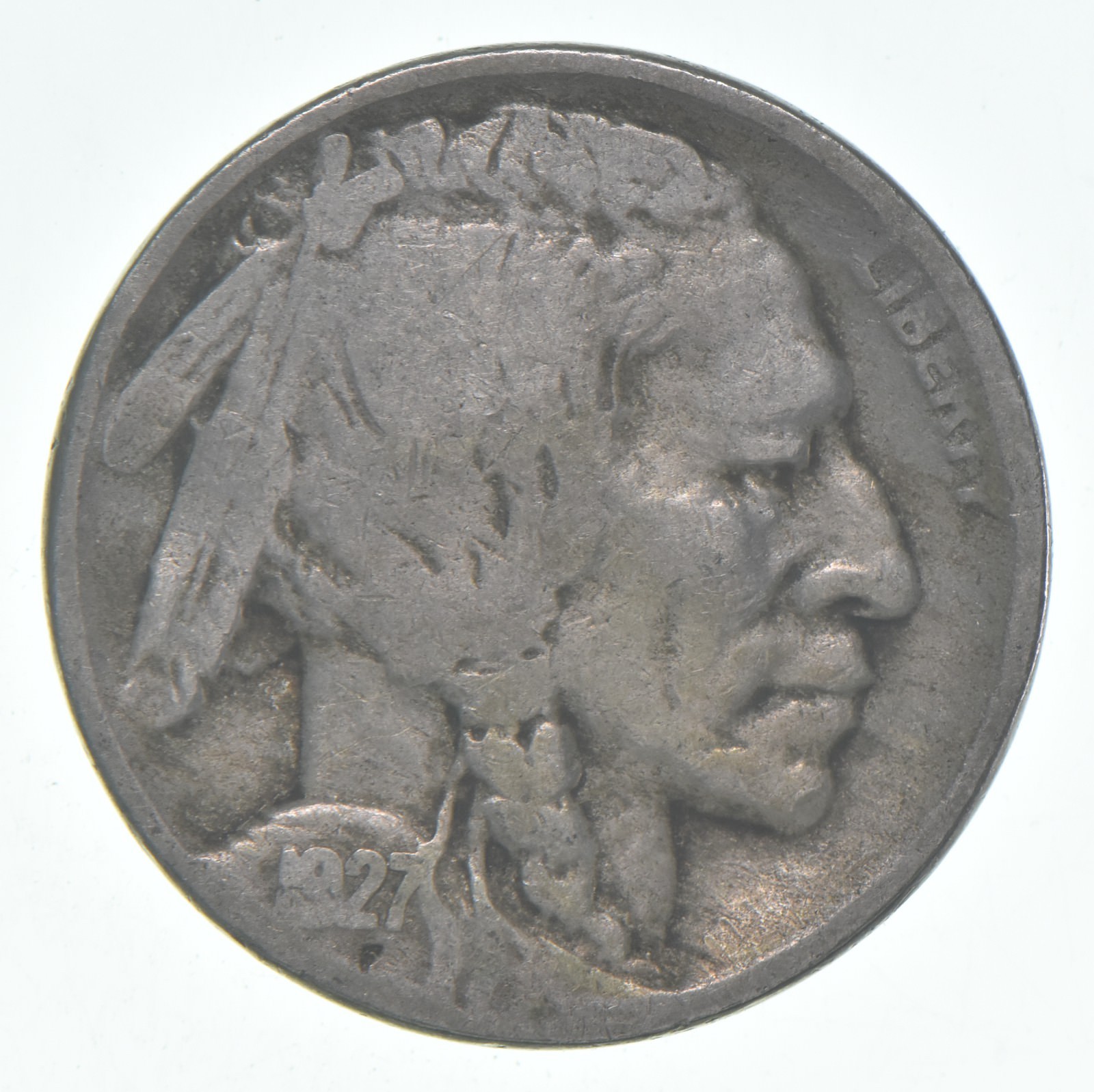1927-D Indian Head Buffalo Nickel Average Circ