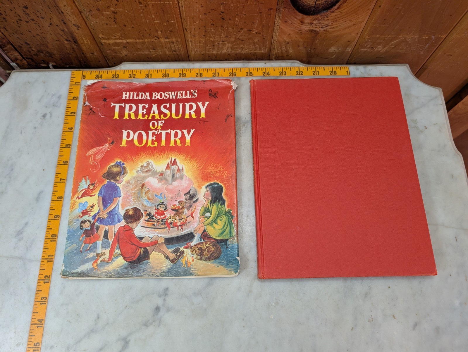 Hilda Boswell’s Treasury of Poetry Hardcover 1968 1st Ed Dust Jacket Vintage
