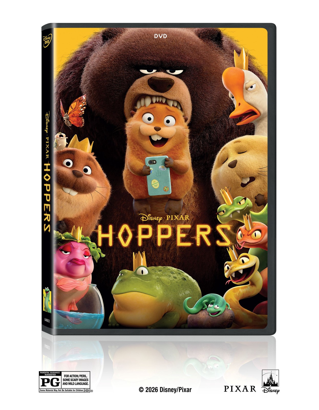 Disney Hoppers DVD Animated Adventure Comedy PG Rated Standard Edition 1 Disc
