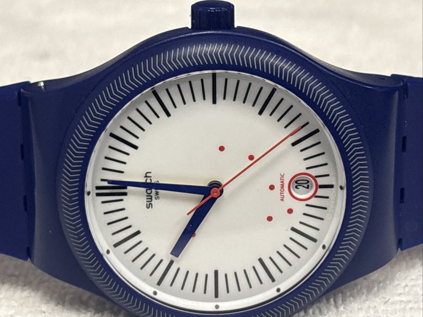SWATCH sistem51 Automatic 42mm watch (Blue/white) Unisex