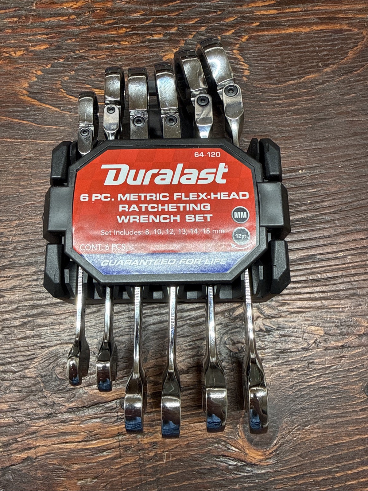 Duralast Metric Flex Head Ratcheting Wrench Set 6 Piece # 64-120 🔥NEW Duralast Metric Flex Head Ratcheting Wrench Set 6 Piece # 64-120 🔥NEW