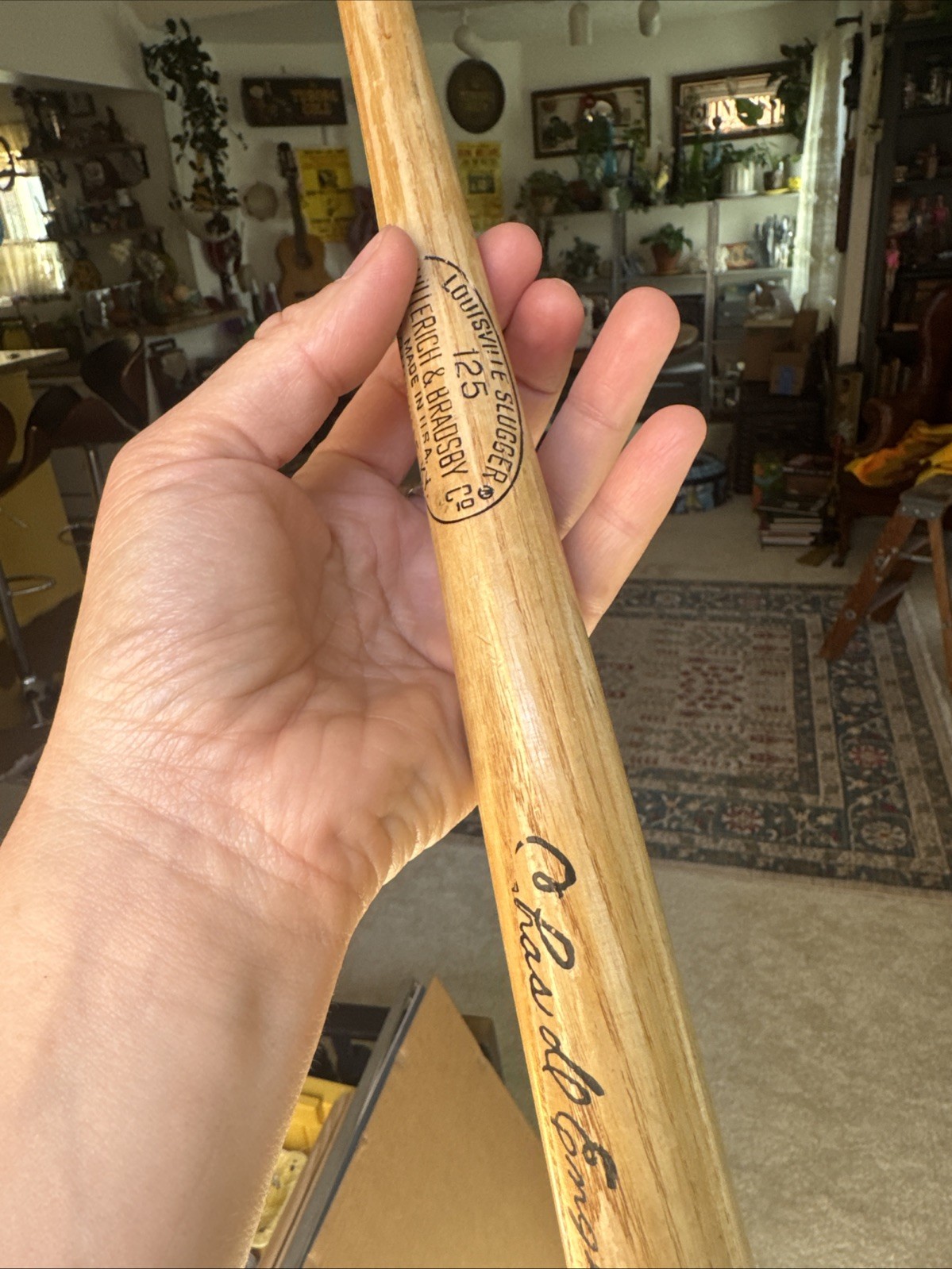 Vintage 16” Charles English Charlie Dewie Miniature Bat Louisville Slugger 125 Vintage 16” Charles English Charlie Dewie Miniature Bat Louisville Slugger 125
