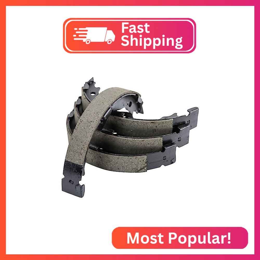 TRQ Rear Parking Brake Shoe Set
