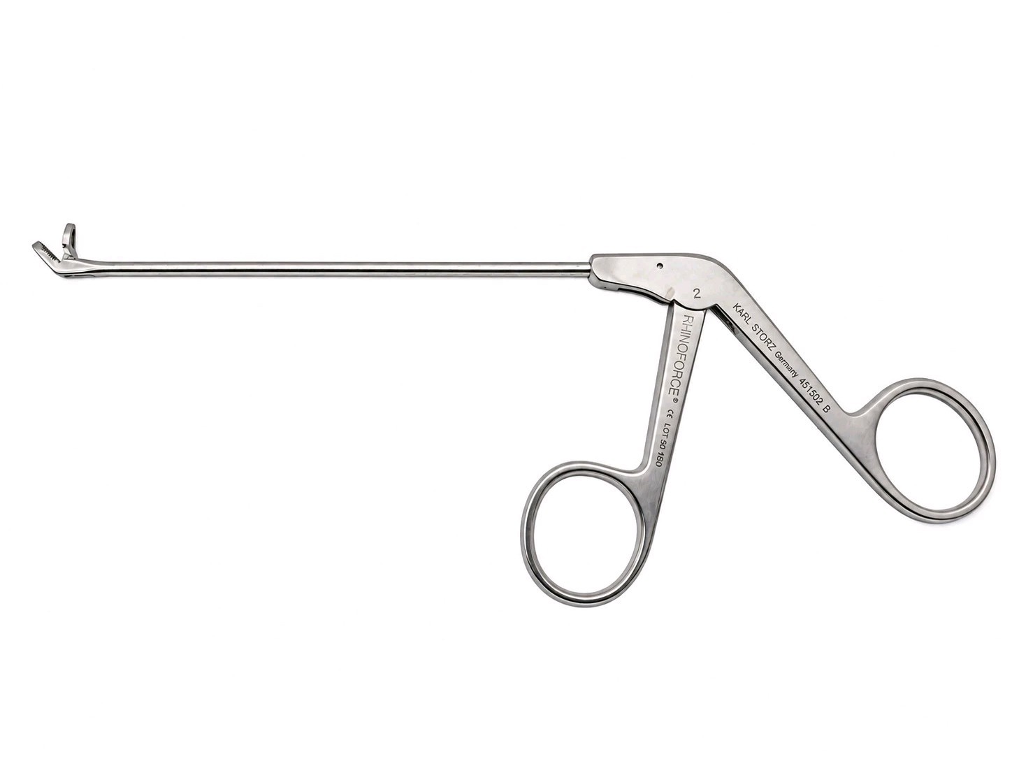 Karl Storz 451502B Rhinoforce II Blakesley Nasal Forceps 45° 4mm x 13cm