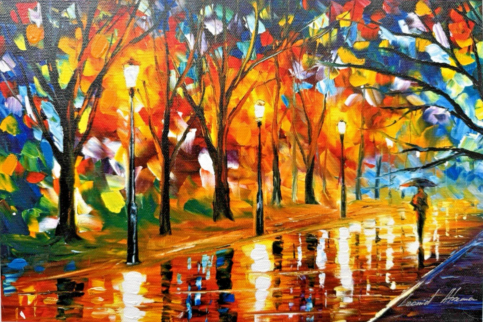 Leonid Afremov “Recollections of the Past” Embellished Ltd Ed Giclée Print w COA