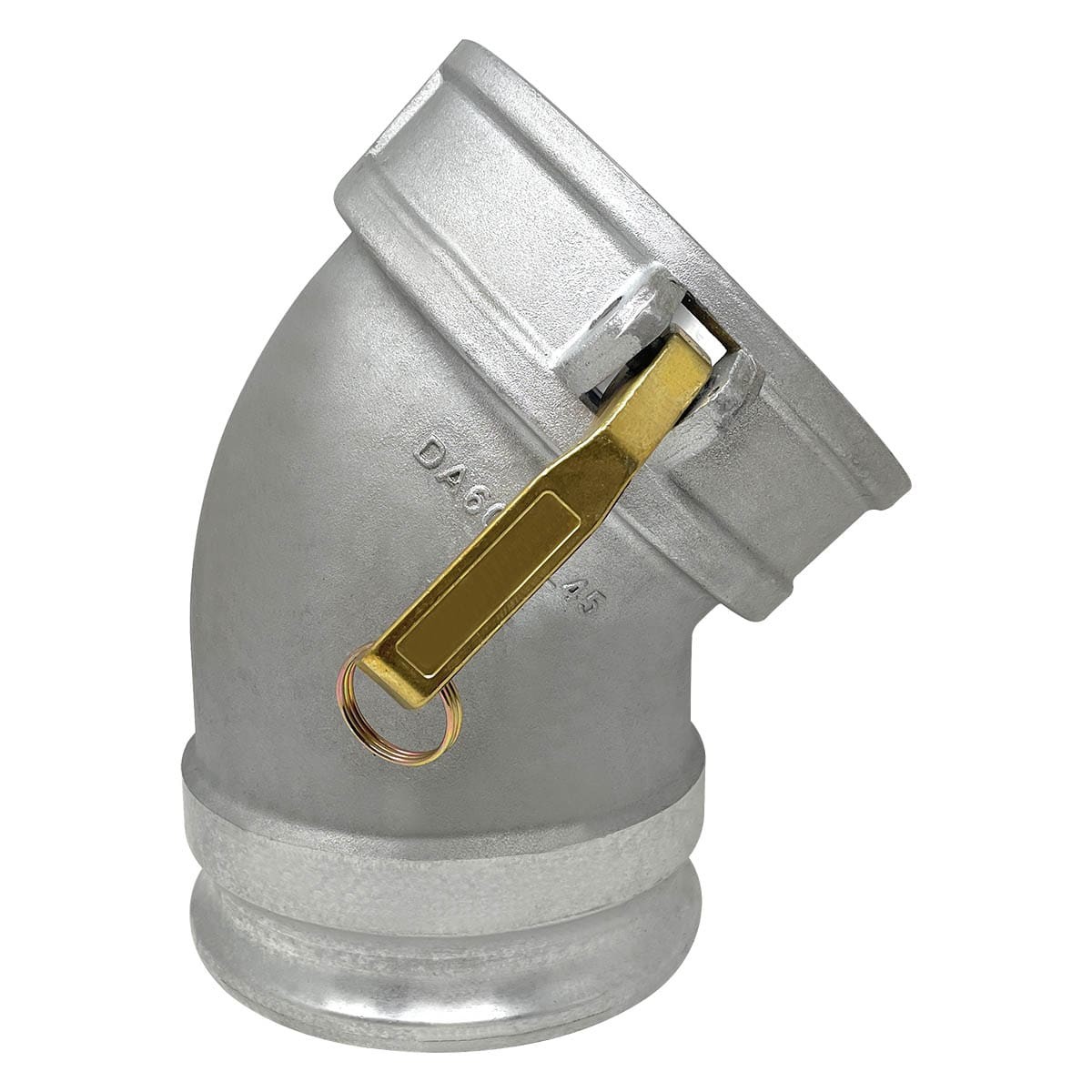 Gloxco Aluminum Type DA Cam and Groove Hose Fitting, 45 Degree Elbow, 6? Fema...