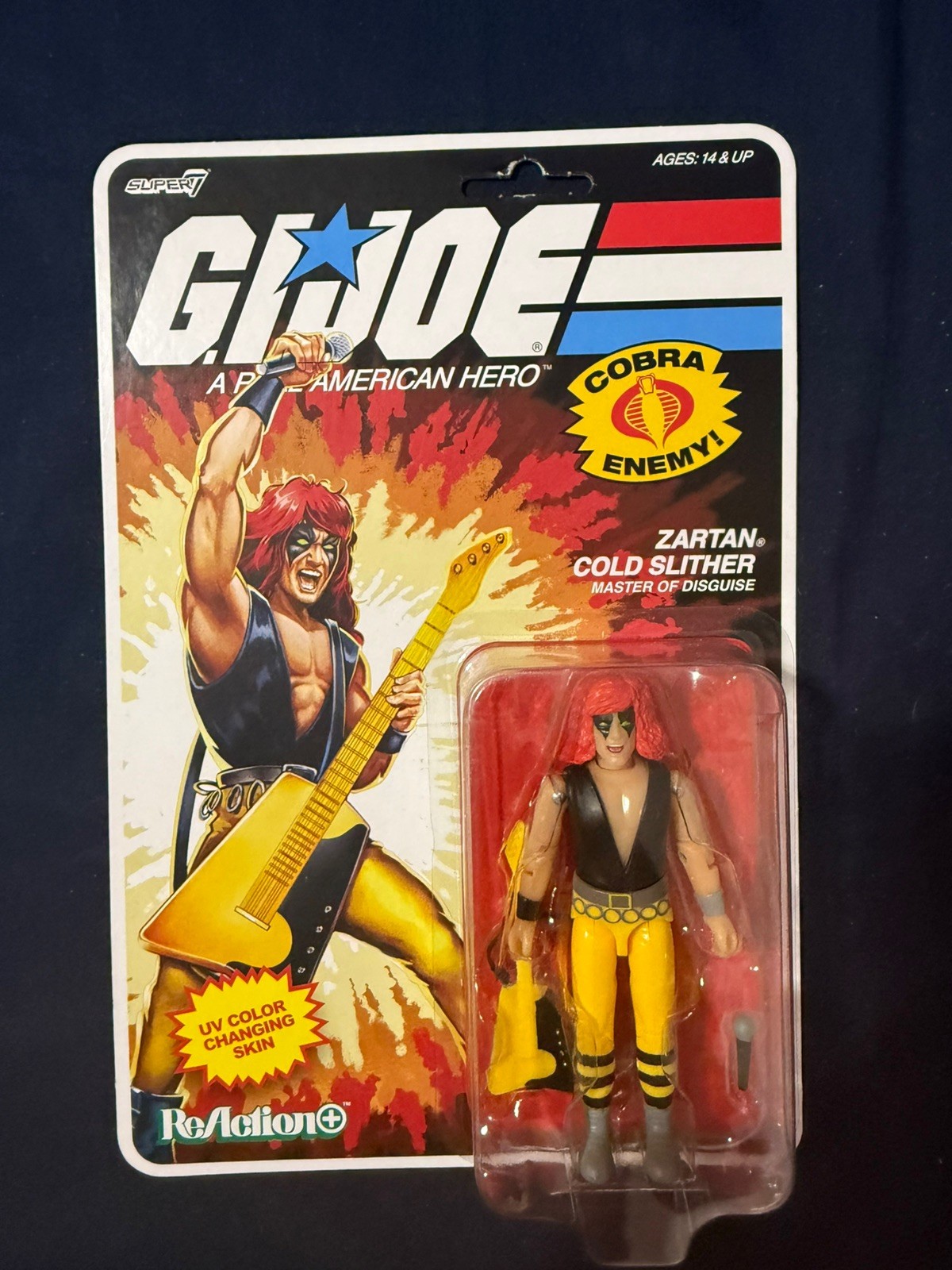 GI Joe ~ Cold Slither Zartan ~ Super7 ~ ReAction Plus ~ O-Ring ~ 1/18 Scale