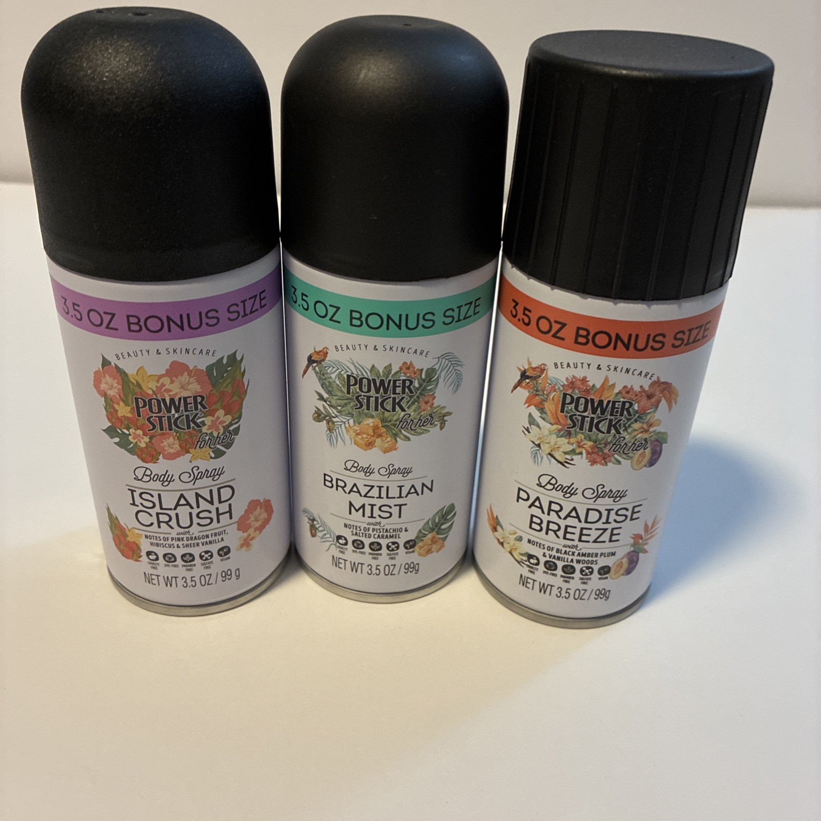 Brazilian Mist Body Spray SET OF 3 Paradise Breeze Island Crush Brazilian Mist Brazilian Mist Body Spray SET OF 3 Paradise Breeze Island Crush Brazilian Mist
