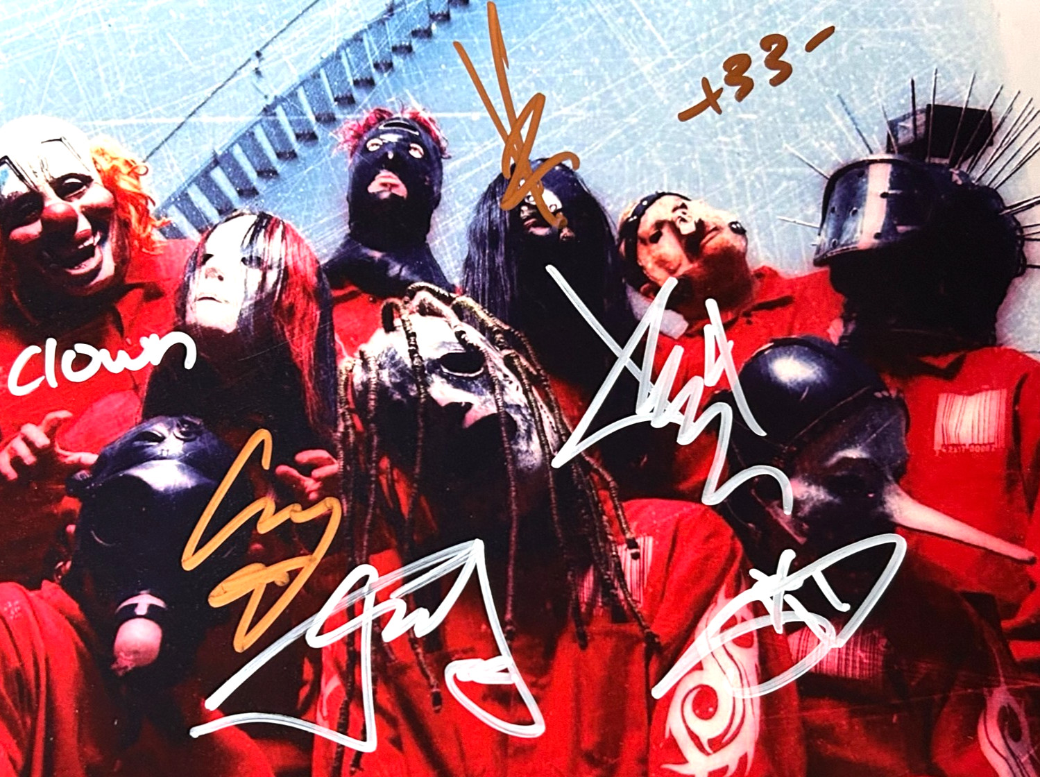 SLIPKNOT Band Signed Original 8x10 inch Photo: Authentic Autograph GENUINE w/COA