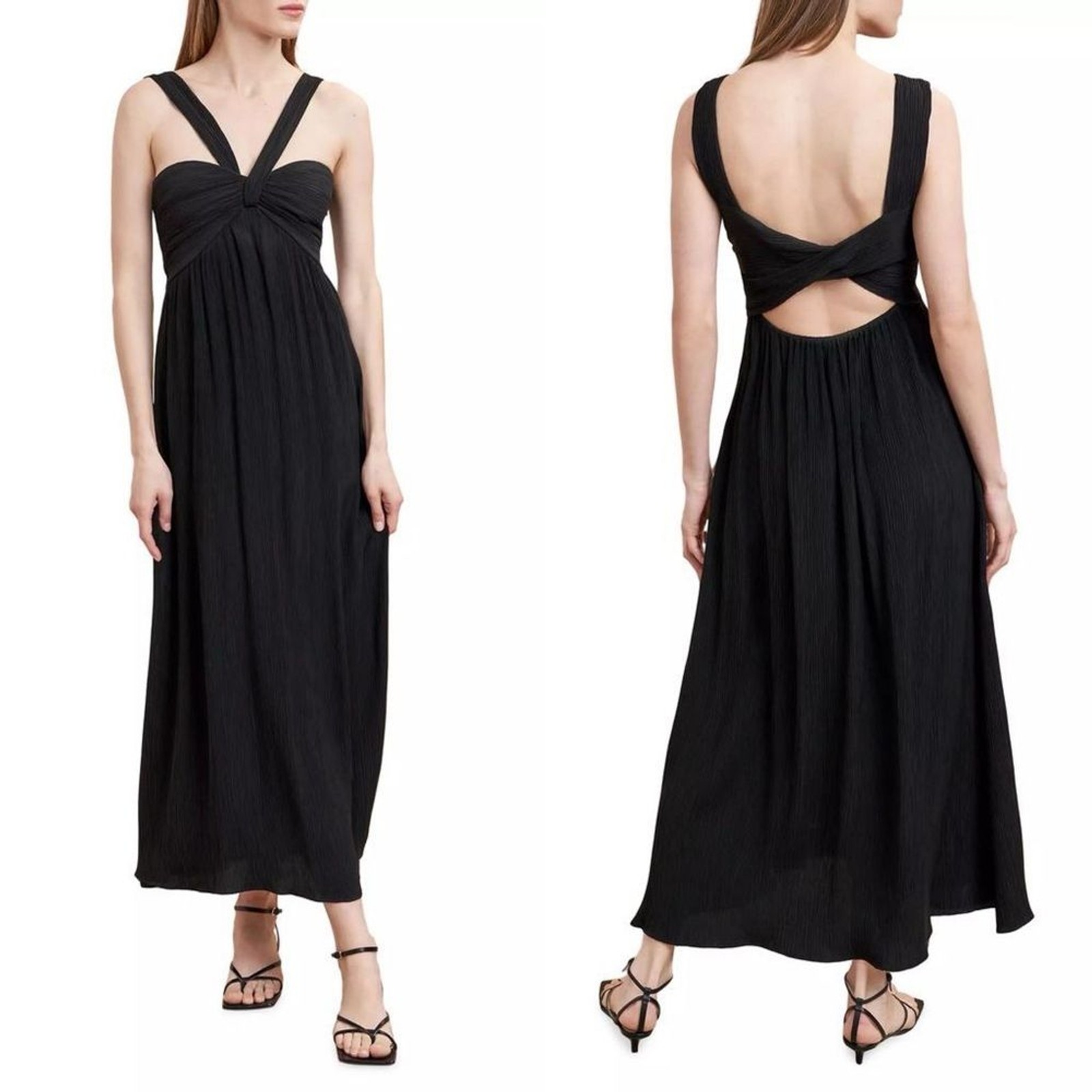NEW NWT La Ligne Aria Maxi Dress In Black SIZE 2 MSRP $395