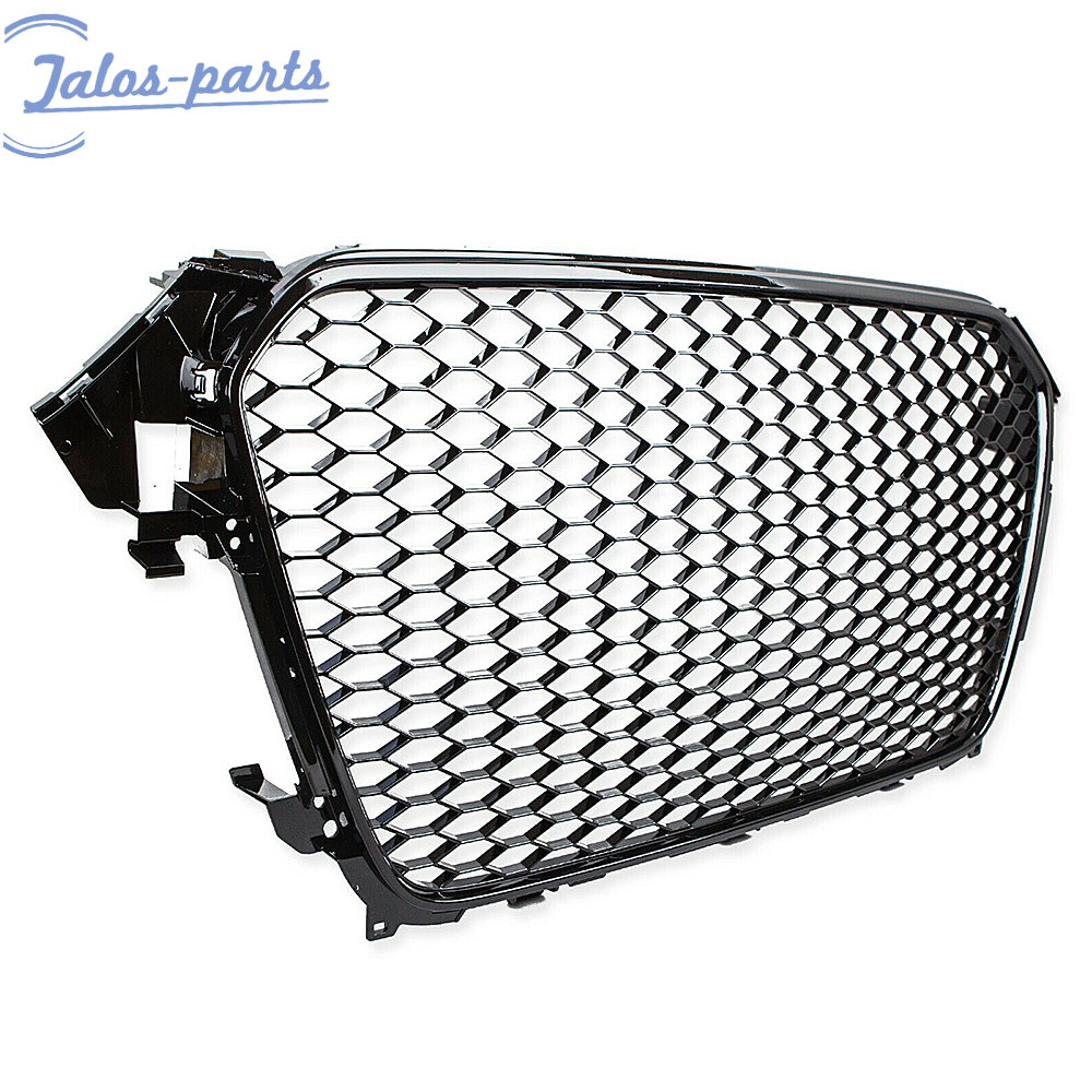 For 2013-2015 Audi A4 S4 B8 Front Bumper Honeycomb Grille Mesh Black
