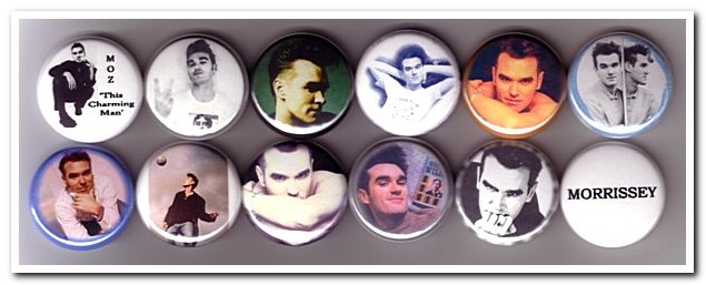 MORRISSEY Buttons Pins Badges the smiths british rock pinbacks MORRISSEY Buttons Pins Badges the smiths british rock pinbacks
