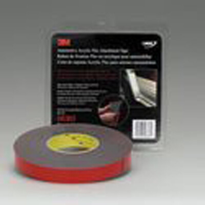 3M 06383 Gray 7/8 X 20 Yard Automotive Acrylic Plus Attachment Tape