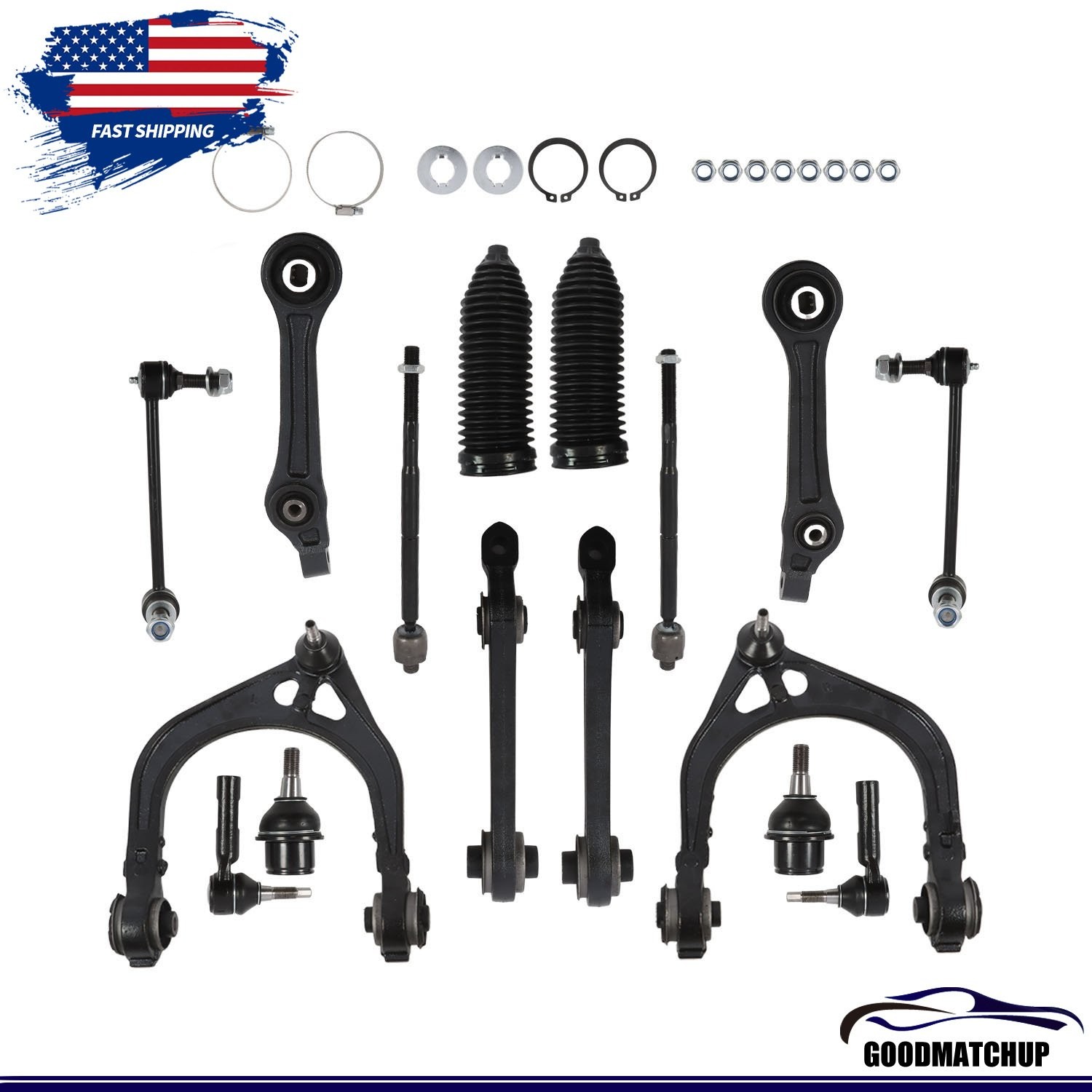 16PC For RWD Dodge Charger Challenger Magnum Chrysler 300 2005-10 Suspension