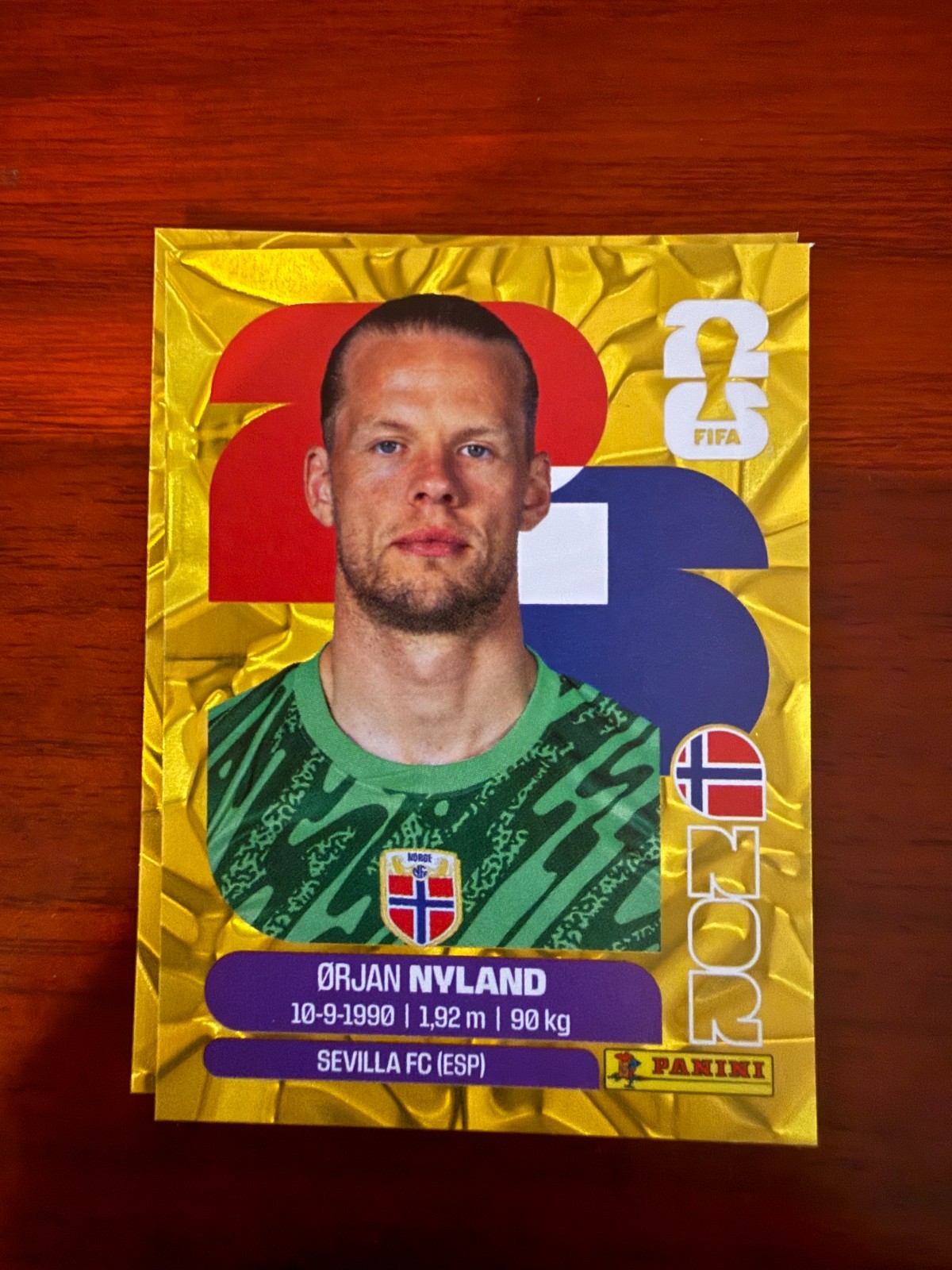 GOLD CRUMPLE (Best Deal): RARE Panini WorldCup-PICK-A-CARD: NORWAY & NEW ZEALAND GOLD CRUMPLE (Best Deal): RARE Panini WorldCup-PICK-A-CARD: NORWAY & NEW ZEALAND