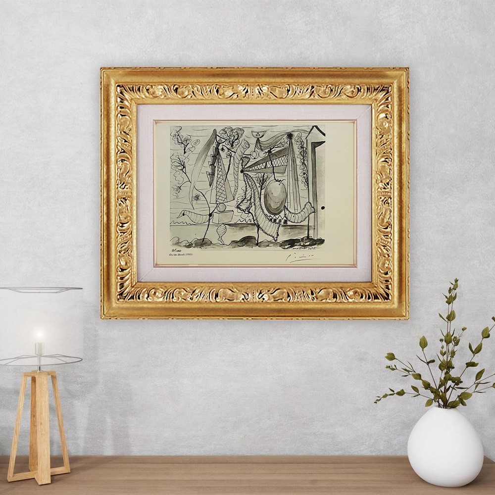Pablo Picasso Original signed print, COA and appraisal for $3,500 USD.9% Pablo Picasso Original signed print, COA and appraisal for $3,500 USD.9%