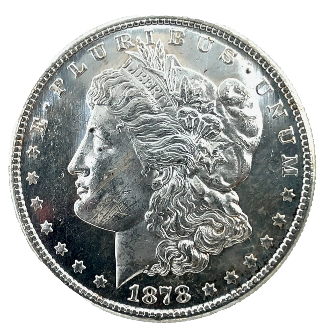 1878 S PL Morgan Dollar Proof Like Bu/Unc. 90% Silver $1 U.S Coin # 2938