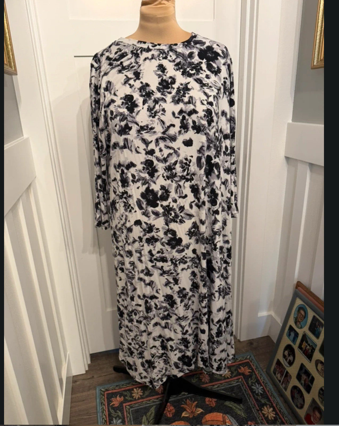 LOGO by Lori Goldstein Regular Printed Rayon 3/4 Sleeve Sz XL LOGO by Lori Goldstein Regular Printed Rayon 3/4 Sleeve Sz XL