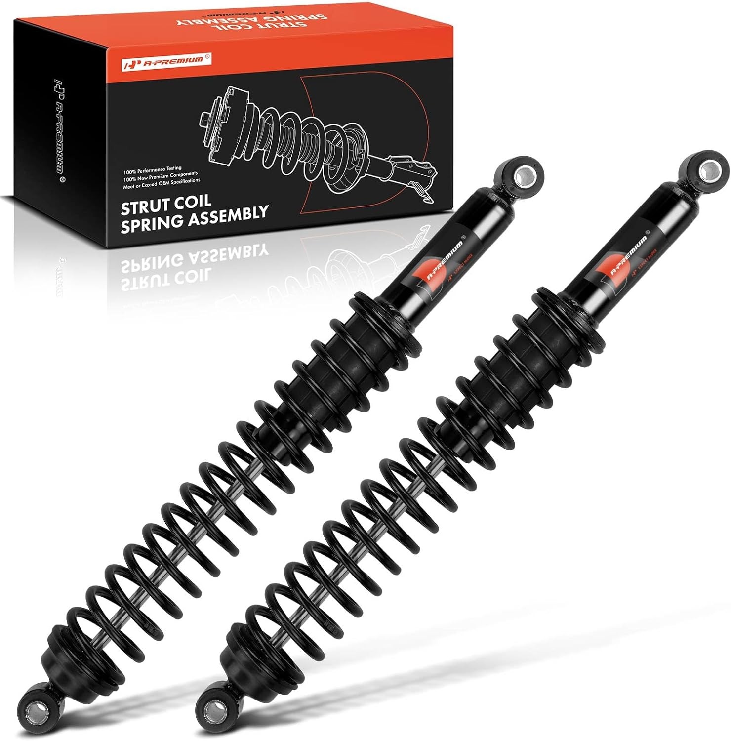 A-Premium Rear Load Adjusting Towing Shocks Absorbers with Coil Springs -... A-Premium Rear Load Adjusting Towing Shocks Absorbers with Coil Springs -...