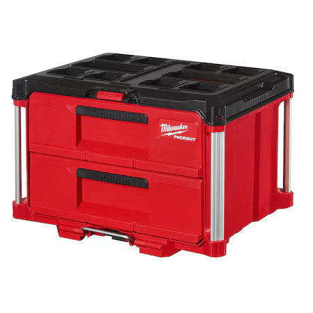 Milwaukee Tool 48-22-8442 Packout 2-Drawer Tool Box, 50 Lb Capacity / 25 Lb