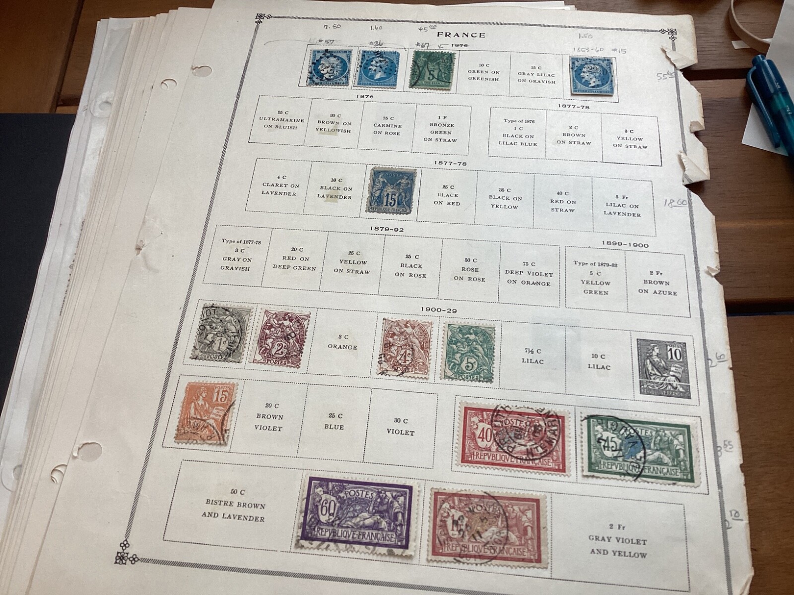 ICOLLECTZONE France and Colnies  Collection  used, hinged and mint ((COL321)
