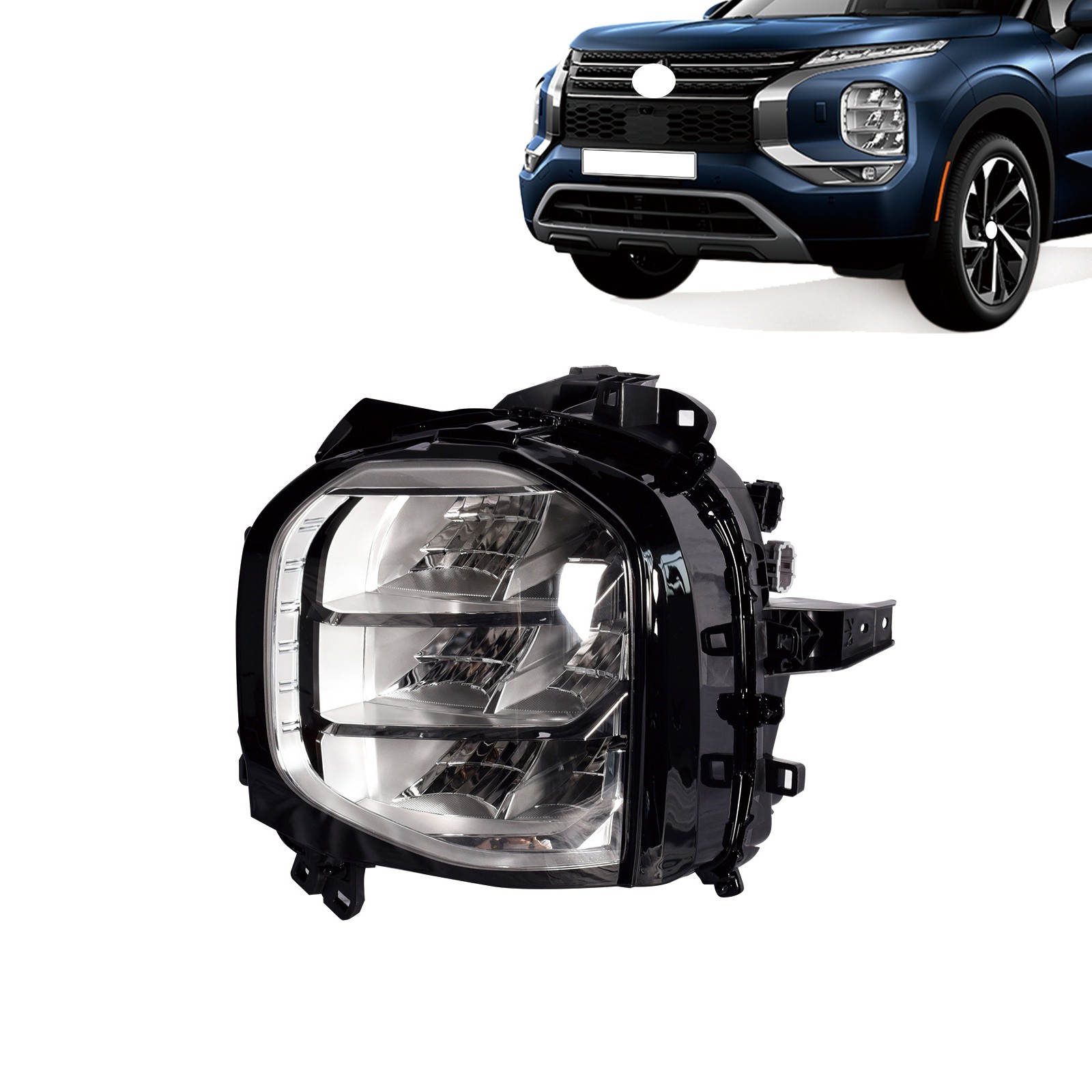For 22-26 Mitsubishi Outlander Left LED Headlight Headlamp Assembly 7 Pins For 22-26 Mitsubishi Outlander Left LED Headlight Headlamp Assembly 7 Pins