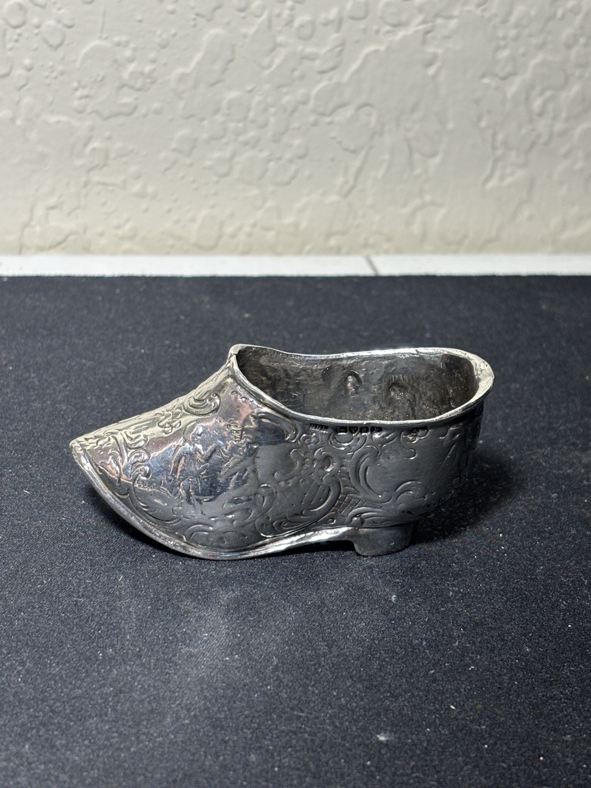 Antique Silver Boot Samuel Boyce Chester 1900s 39g .925 Silver Dutch Clog 1902 Antique Silver Boot Samuel Boyce Chester 1900s 39g .925 Silver Dutch Clog 1902