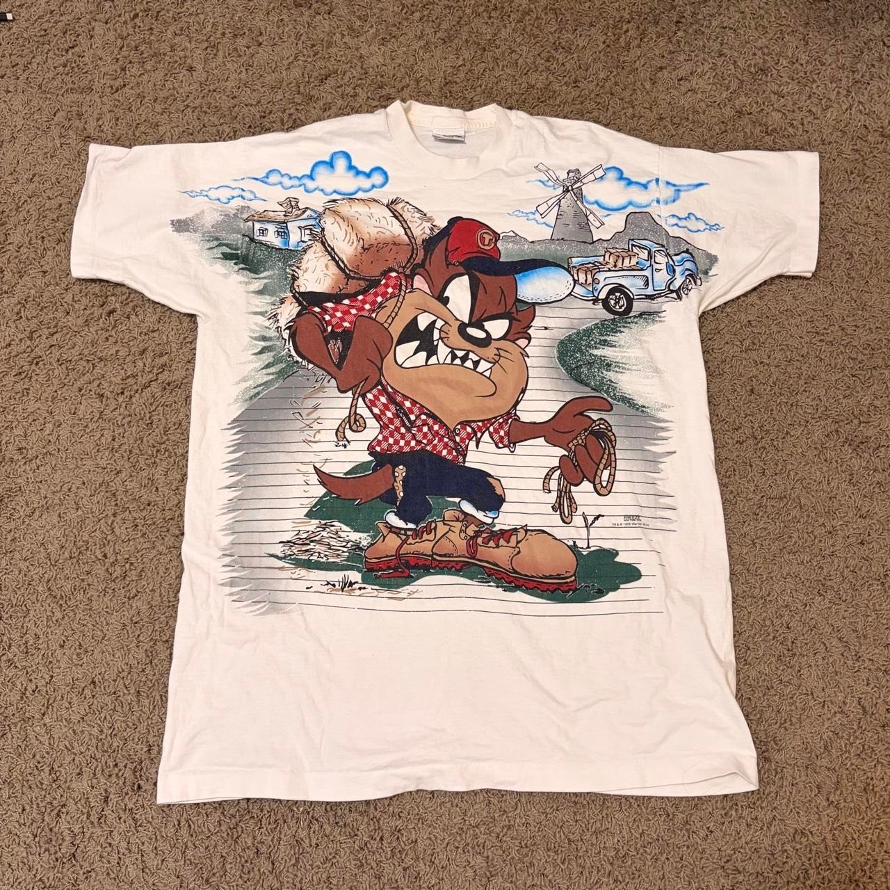 Vintage 90s Looney Tunes Taz Tasmanian Devil Graphic Tee White XL Rare Vintage 90s Looney Tunes Taz Tasmanian Devil Graphic Tee White XL Rare