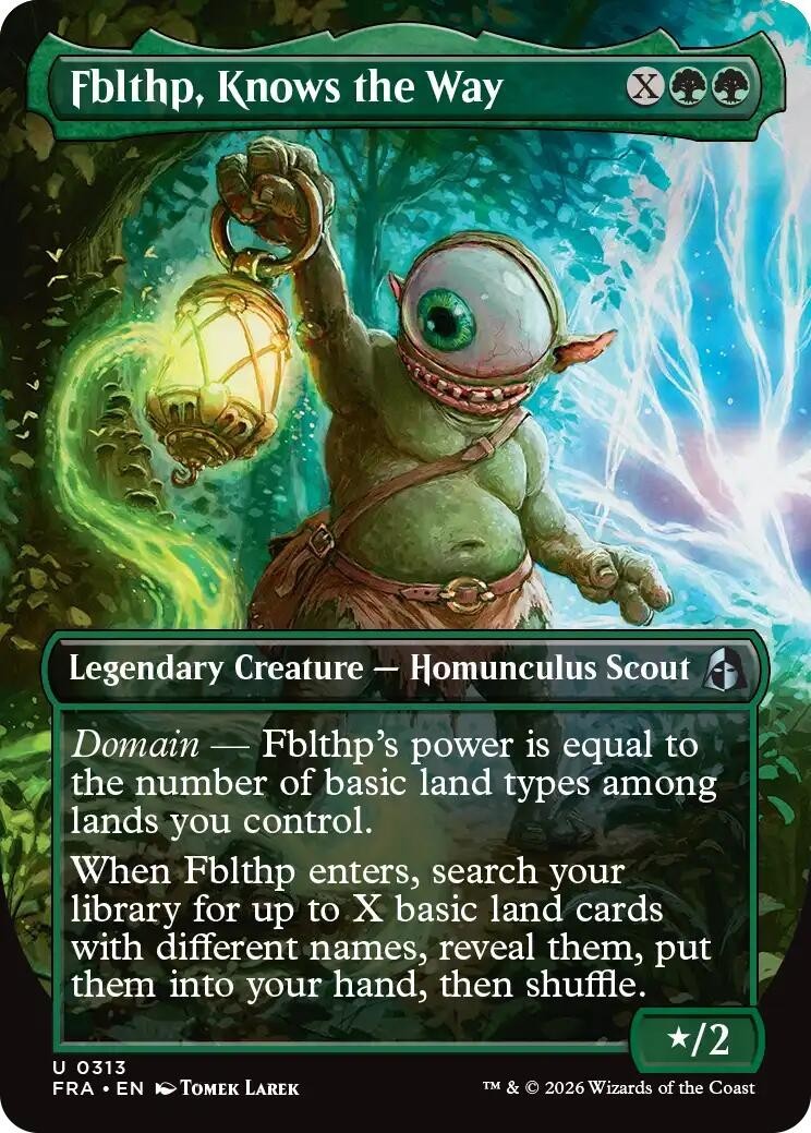 MTG FRA U Fblthp, Knows the Way (Borderless) #313 NM