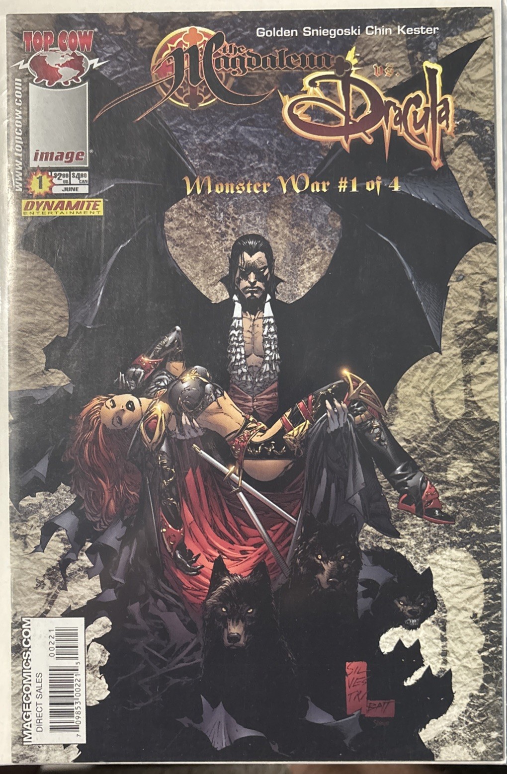Monster War #1-4 Magdalena Vs. Drac Darkness Vs Drac Witchblade Vs Drac 5 Comics