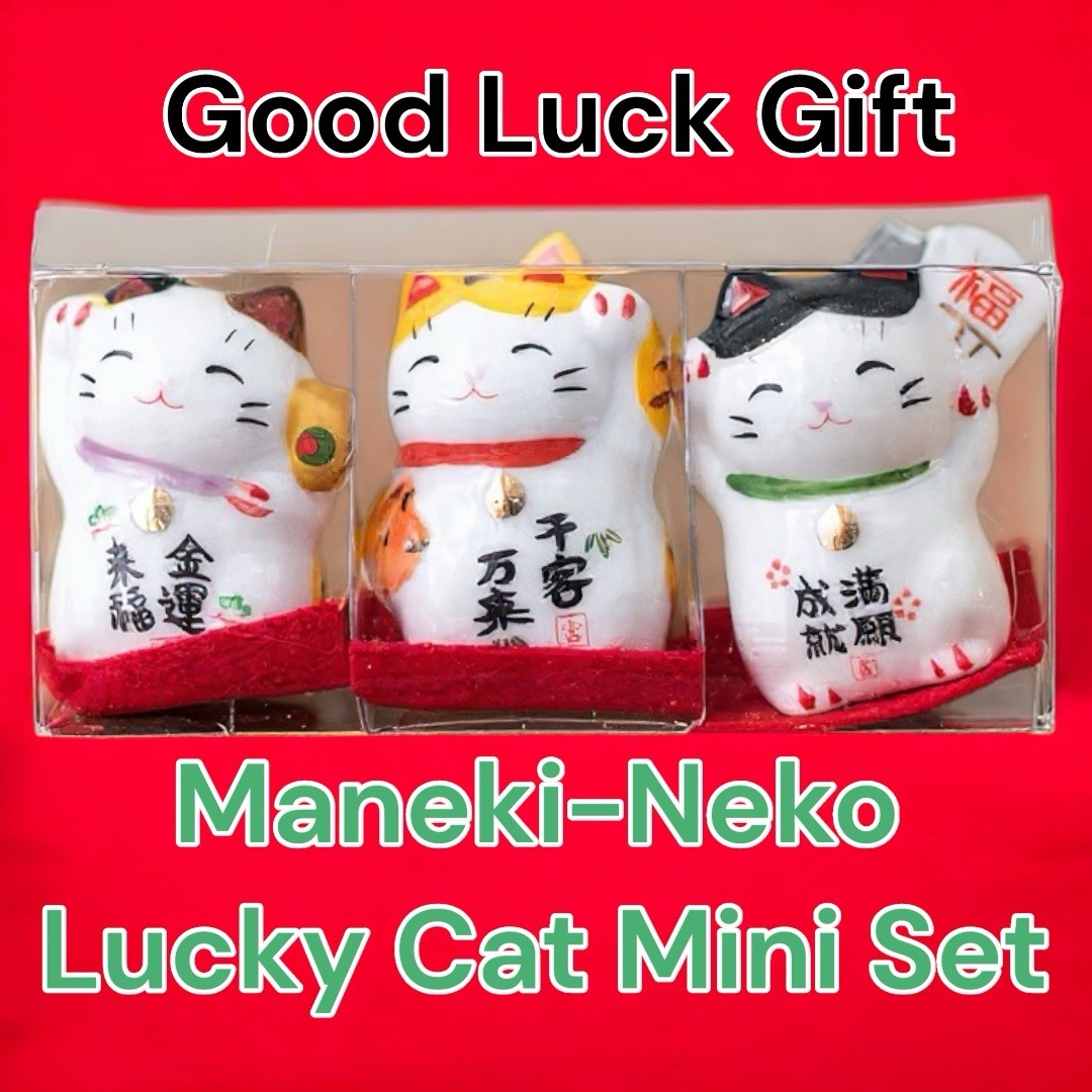 Lucky Cat Mini Set/ Manikin-Niko Lucky Cat