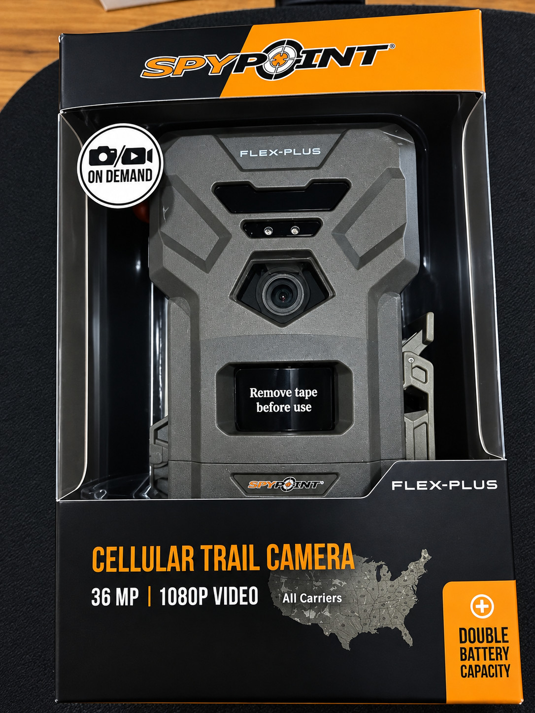 SPYPOINT Flex-Plus Starter Pack Trail Camera – 36MP, 1080p HD, GPS, LTE