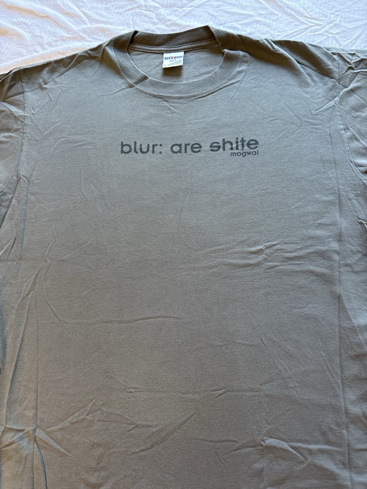 Super Rare MOGWAI BLUR ARE SHITE True Vintage T Shirt - L Jerzees