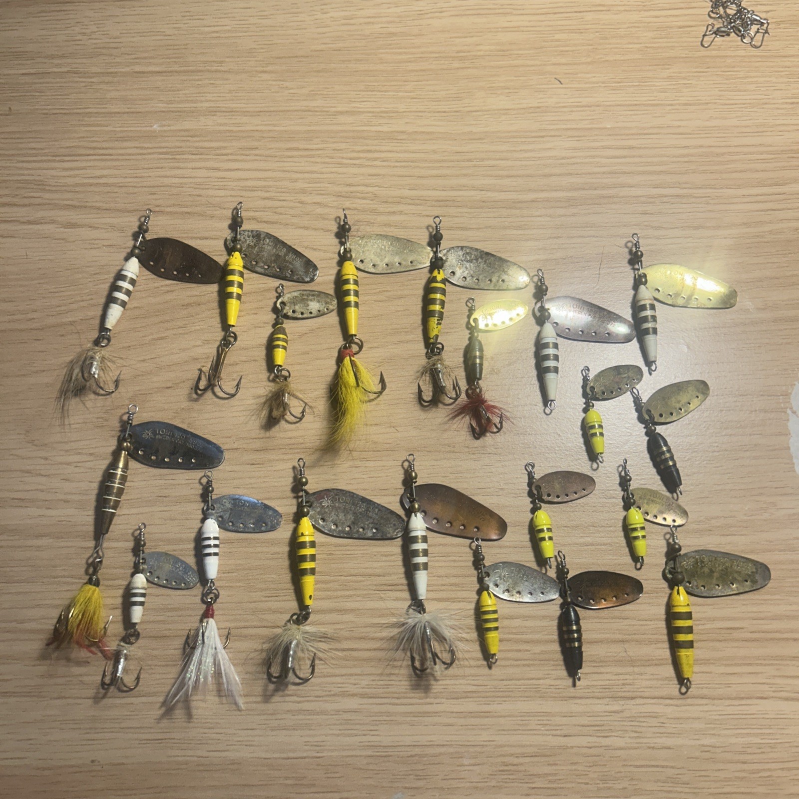 20 Vintage Heddon Toni Spinner With Hydronic Holes 9 w/ no troubles 20 Vintage Heddon Toni Spinner With Hydronic Holes 9 w/ no troubles