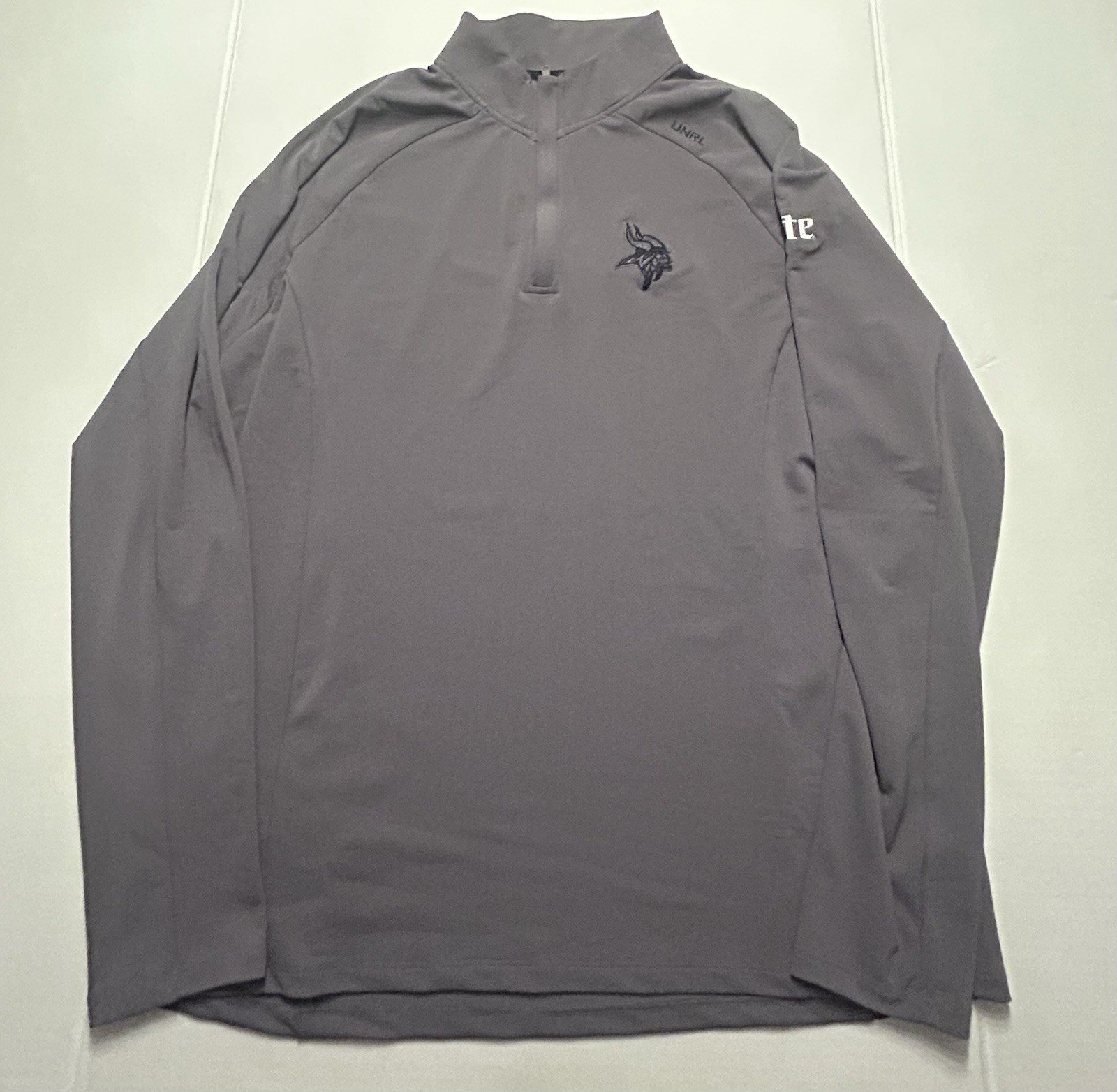 UNRL x Minnesota Vikings 🏈 Men’s Quarter-Zip Pullover Embroidered *Lite* Sz XL