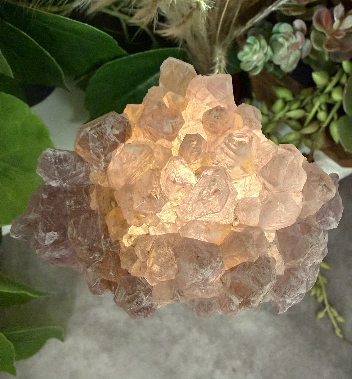 Crystal 226g Natural Amethyst Cluster Specimen Mineral Raw
