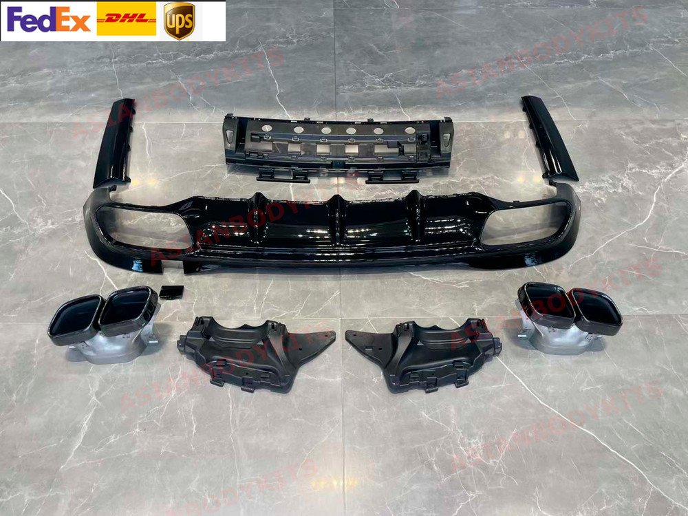Rear Diffuser With Exhaust Tips for Mercedes Benz S Class W223 S63 AMG S580