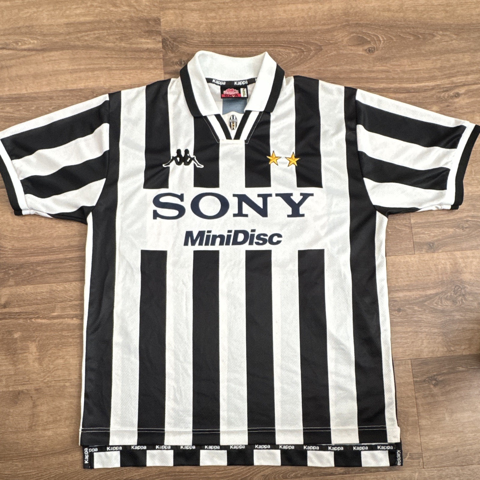 Juventus Kappa (Authentic/Rare) 96/97 Zidane #21 Soccer Jersey Men\'s Size L Juventus Kappa (Authentic/Rare) 96/97 Zidane #21 Soccer Jersey Men\'s Size L
