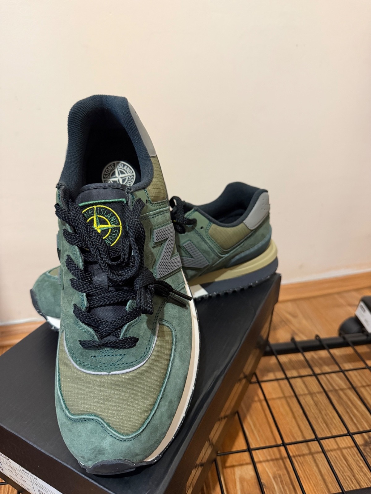Stone Island New Balance 574 Green Olive