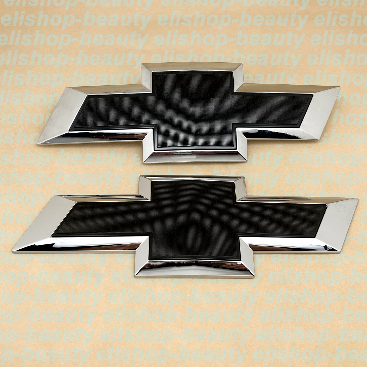New Chrome Black Front & Tailgate Bowtie Emblem for 2016 - 2018  Silverado 1500