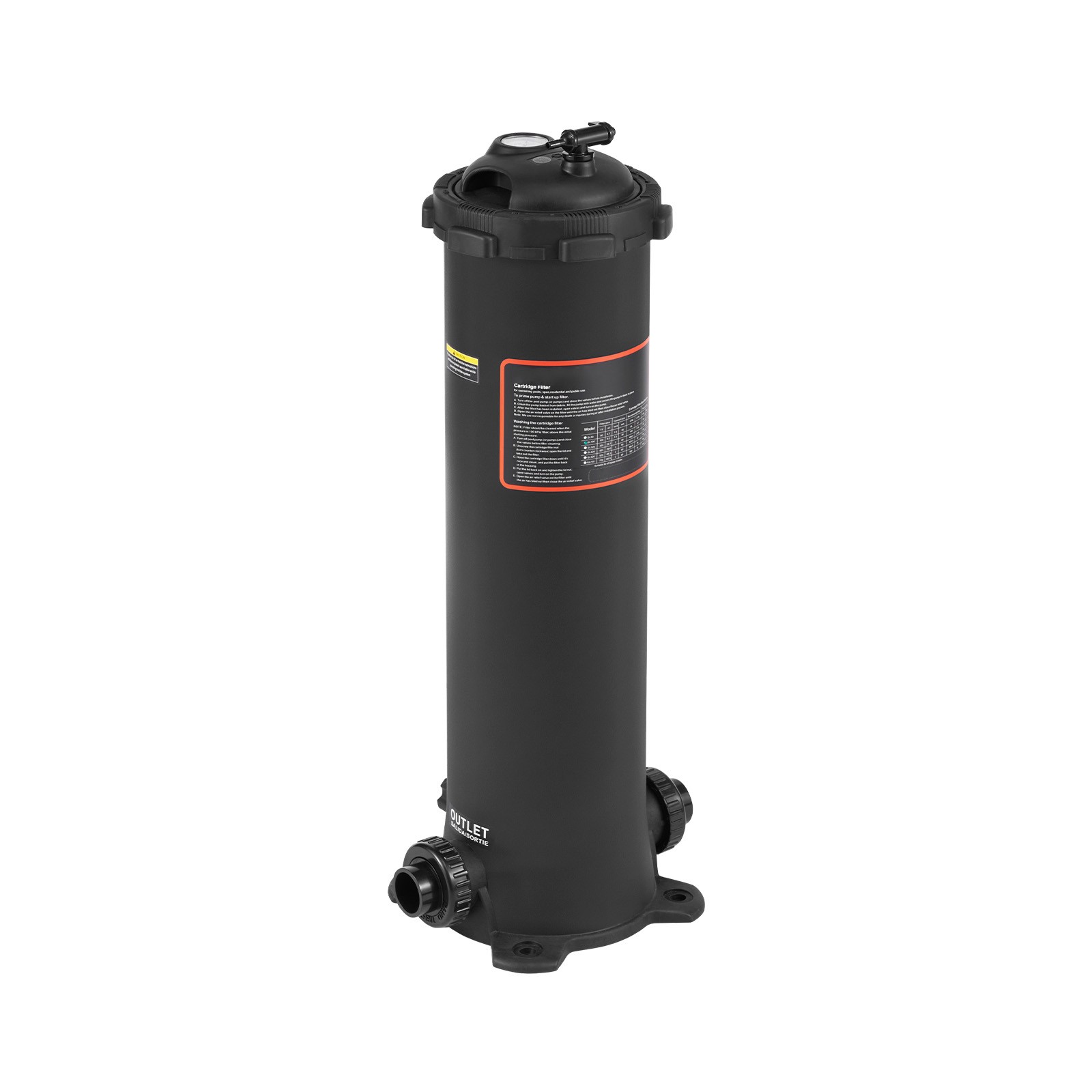 Uimoso 100 sq.ft Cartridge Filter System for Swimming Pool, 6142 GPH Flow Rate