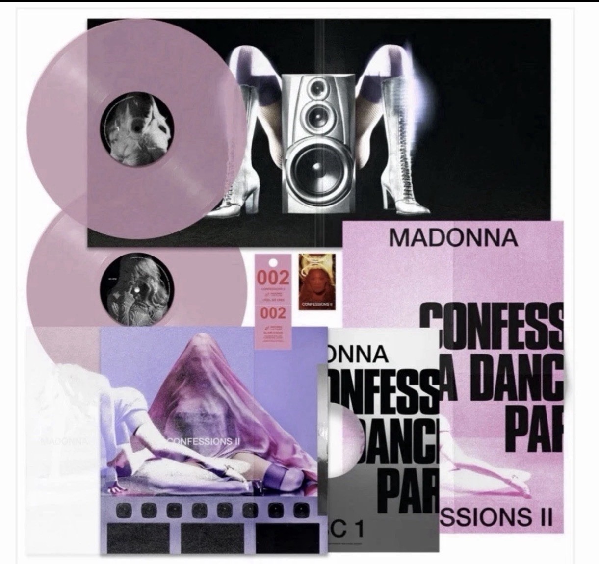 MADONNA CONFESSIONS II 16 TRACK DELUXE 2LP SET PREMIUM PACKAGING VINYL SOLD OUT MADONNA CONFESSIONS II 16 TRACK DELUXE 2LP SET PREMIUM PACKAGING VINYL SOLD OUT