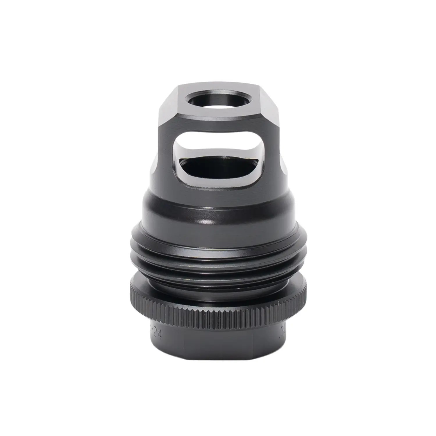 SiCo ASR Single Port Muzzle Brake AC2627 5/8x24 30 cal Black Nitrate