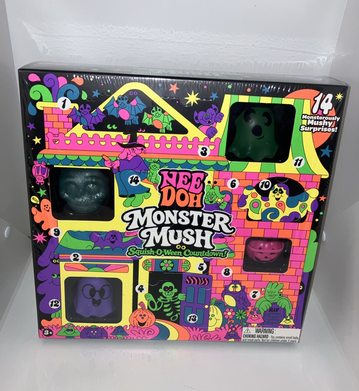 Halloween NeeDoh Monster Mush Squish-O-Ween Countdown 14 Surprises New & Sealed